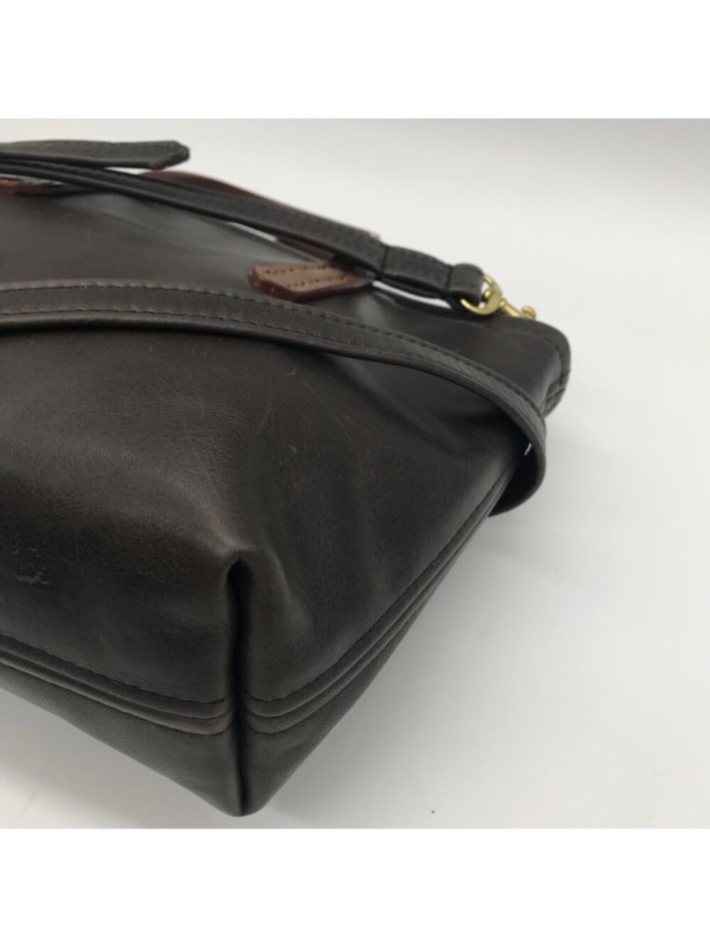 Fount Brown Leather Tote Bag - Picture 7 of 10